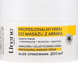 Fragrances, Perfumes, Cosmetics Massage Cream "Arnica" - Lirene Professional Massage Cream