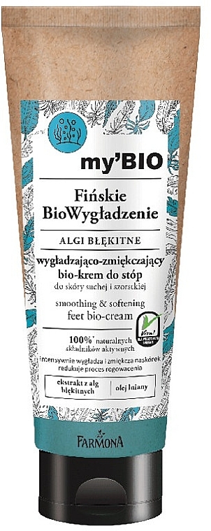 Foot Bio-Cream - Farmona My’Bio Finnish Nourish Feet Bio-Cream Blue Algae — photo N1