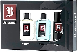 Fragrances, Perfumes, Cosmetics Antonio Puig Brummel - Set (edc/125ml + ash/b/125ml + deo/150ml)