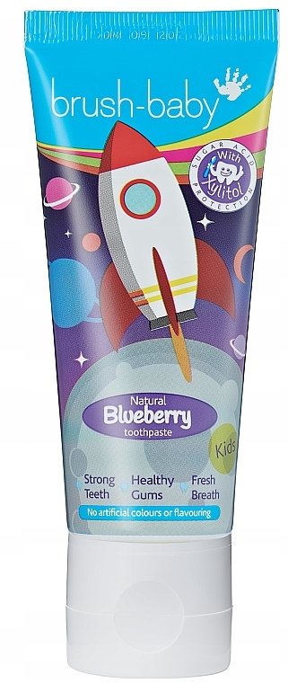 Kids Toothpaste "Rocket Blueberry", 3-6 years - Brush-Baby Toothpaste — photo N1