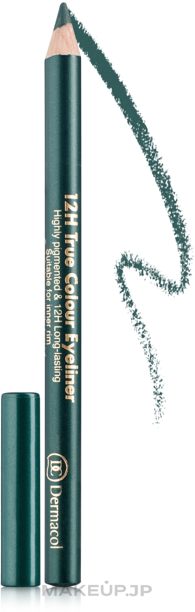 Wooden Eye Pencil - Dermacol 12h True Colour Eyeliner — photo 5 - Green