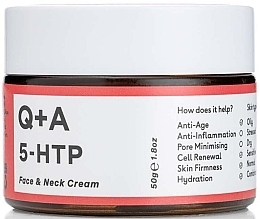 Fragrances, Perfumes, Cosmetics Face & Neck Cream - Q+A 5-HTP Face & Neck Cream