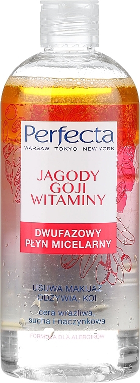 Two-Phase Micellar Face Water "Goji Berries and Vitamins" - Perfecta — photo N1
