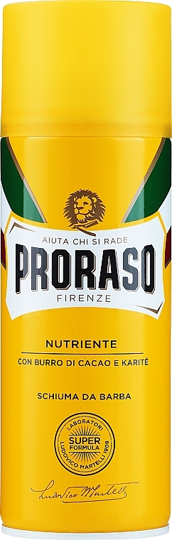 Shaving Cocoa Butter Foam - Proraso Yellow Shaving Foam — photo N3