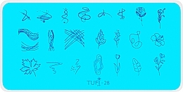 Fragrances, Perfumes, Cosmetics Stamping Plate, No. 28 - Tufi Profi Premium