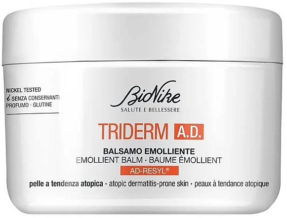 Softening Balm for Damaged Skin - BioNike Triderm AD Emollient Balm — photo N1