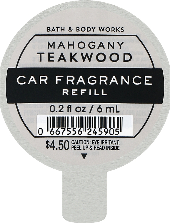 Car Air Freshener 'Mahogany Teakwood' - Bath & Body Works Mahogany Teakwood Car Fragrance Refill — photo N1