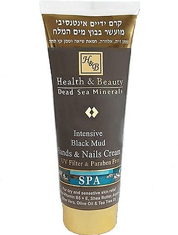 Intensive Dead Sea Mud Hand & Nail Cream - Health and Beauty Intensive Dlack Mud Hands & Nails Cream — photo N1