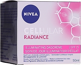 Fragrances, Perfumes, Cosmetics Illuminating Day Face Cream - Nivea Cellular Radiance Illuminating Day Cream SPF 15