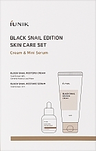 Fragrances, Perfumes, Cosmetics Face Care Set with Black Snail Extract - iUnik Black Snail Restore Edition Set