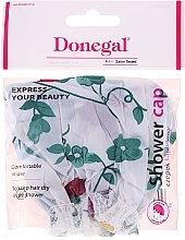 Fragrances, Perfumes, Cosmetics Shower Cap, 9298, green flowers - Donegal Shower Cap