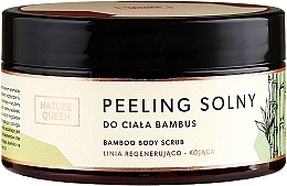 Fragrances, Perfumes, Cosmetics Body Salt Scrub "Bamboo" - Nature Queen Body Scrub