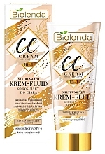 Fragrances, Perfumes, Cosmetics Body CC Cream-Fluid - Bielenda Magic CC 10in1 Body Correction Cream Waterproof Tanning Effect SPF6