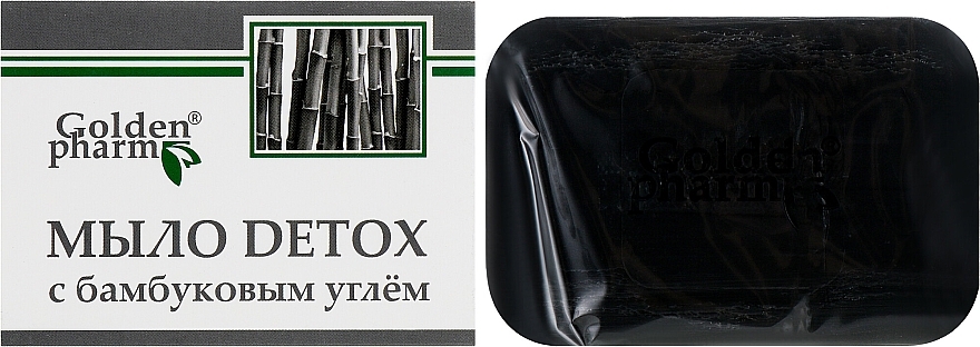 Bamboo Charcoal Soap - Golden Pharm — photo N1