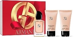 Giorgio Armani Si - Set (edp/50 ml + b/lot/50 ml + sh gel/50 ml) — photo N1