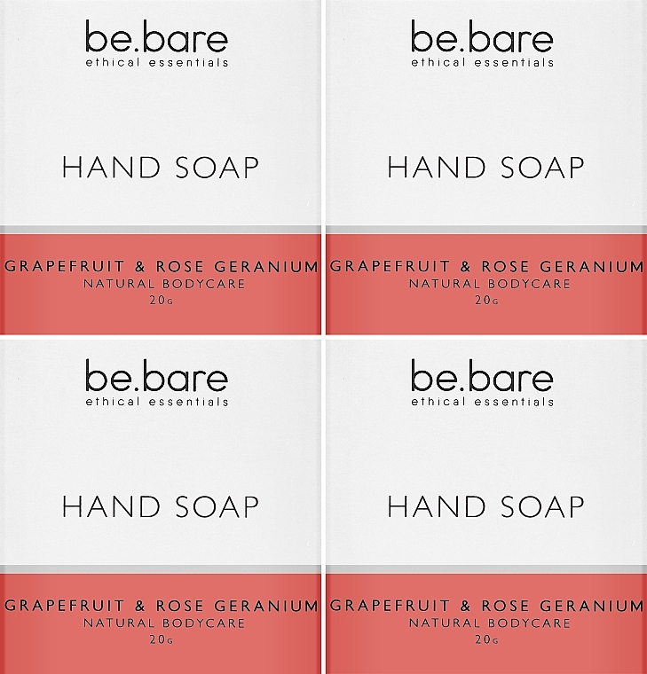 Set - Be.Bare Life Mini Hand Soap Bar Set — photo N2