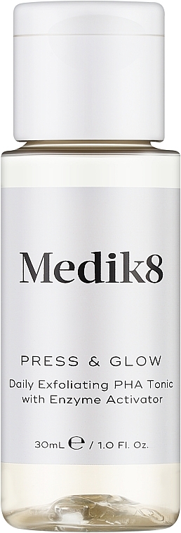 Daily Exfoliating PHA Tonic with Enzyme Activator - Medik8 Press & Glow — photo N1