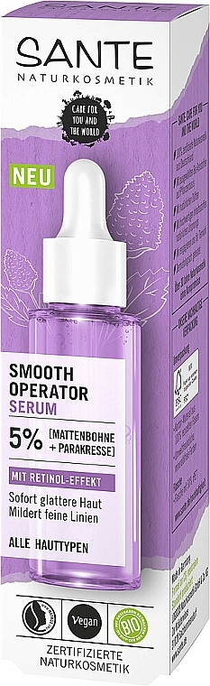 Smoothing Face Serum - Sante Smooth Operator Power Serum Retinol Effect — photo N3