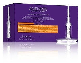 Lotion for Dry & Weak Hair - Farmavita Amethyste Hydrate Luminescence Nutri Lotion 12x8ml — photo N2