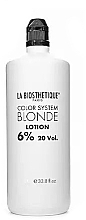 Fragrances, Perfumes, Cosmetics Oxidizing Emulsion 6% - La Biosthetique Color System Blonde Lotion