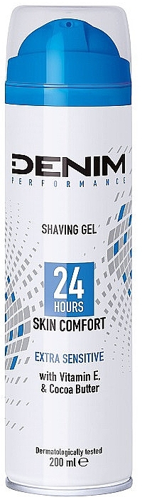 Shaving Gel for Sensitive Skin - Denim Performance Extra Sensitive Shaving Gel — photo N1