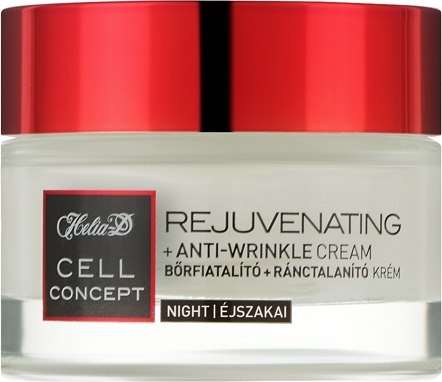 Anti-Wrinkle Night Face Cream, 65+ - Helia-D Cell Concept Cream — photo N1