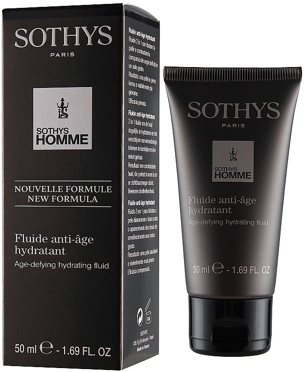 Men Moisturizing Facial Fluid - Sothys Homme Age-Defying Hydrating Fluid — photo N1