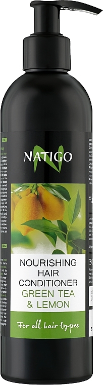 Nourishing Green Tea & Lemon Conditioner - Natigo Nourishing Hair Conditioner Green Tea & Lemon — photo N1