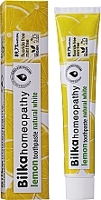 Homeopathic Toothpaste "Lemon" - Bilka Homeopathy Lemon Toothpaste — photo N2