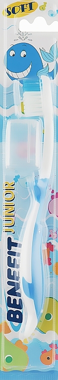 Kids Toothbrush, blue - Mil Mil Benefit Junior Soft — photo N1