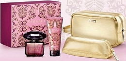 Fragrances, Perfumes, Cosmetics Versace Crystal Noir - Set (edt/90 + b/l/100 + bag + bag)