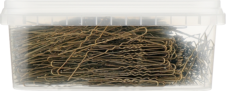 Wavy Hairpins 50mm, brown - Tico Professional — photo N5
