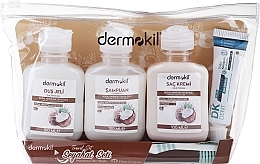 Fragrances, Perfumes, Cosmetics Set, 5 products - Dermokil Coconut Seyahat Seti