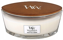 WoodWick - White Tea & Jasmine Hearthwick Ellipse Candle — photo N5