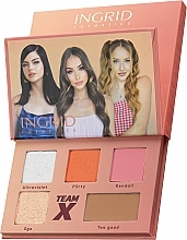 Eyeshadow Palette - Ingrid Cosmetics Team X Flirty Eyeshadow Palette — photo N1