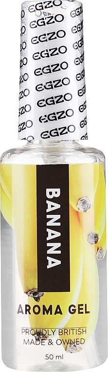 Banana Water-Based Edible Lubricant - Egzo Aroma Gel Banana — photo N1