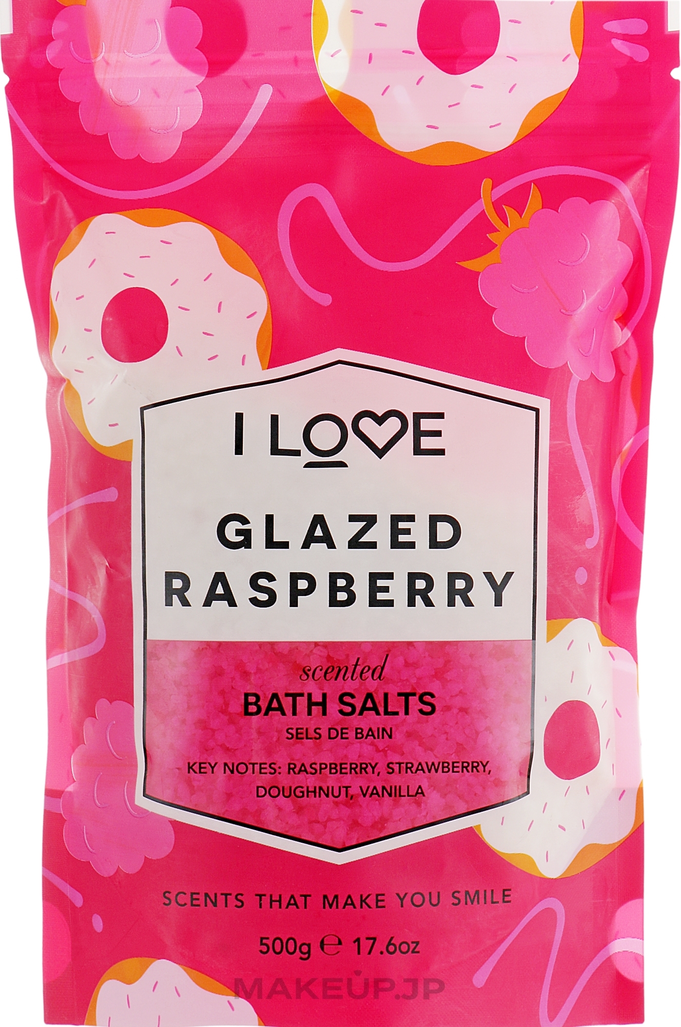 Bath Salt "Glazed Raspberry" - I Love Glazed Raspberry Bath Salt — photo 500 g