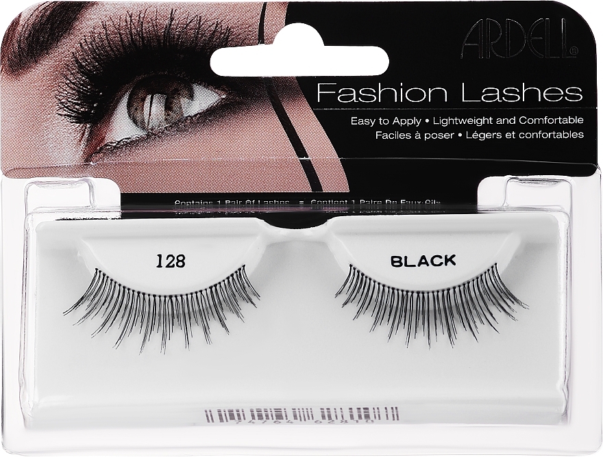 False Lashes - Ardell Natural Lashes Black 128 — photo N1