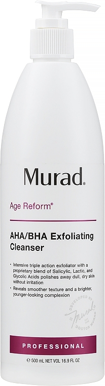 Cleansing Exfoliator - Murad Hydration Aha/Bha Exfoliating Cleanser  — photo N3