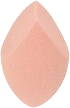 Fragrances, Perfumes, Cosmetics Velour Makeup Sponge with Double-Sided Cut, pink - Color Care Beauty Sponge