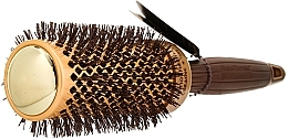 Thermal Brush d 45 mm - Olivia Garden Expert Blowout Shine Wavy Bristles GOLD&BROWN 45 — photo N2