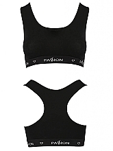 Cotton Top with Wide Straps, black - Passion — photo N3