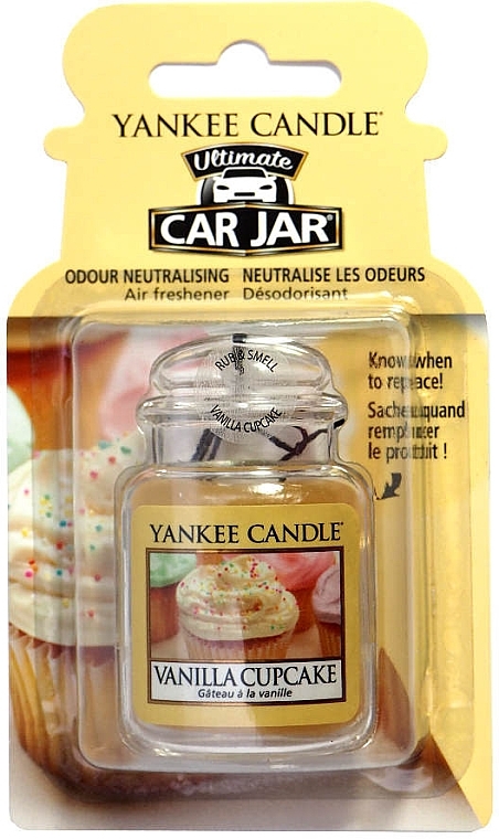 Car Air Freshener - Yankee Candle Car Jar Vanilla Cupcake — photo N1