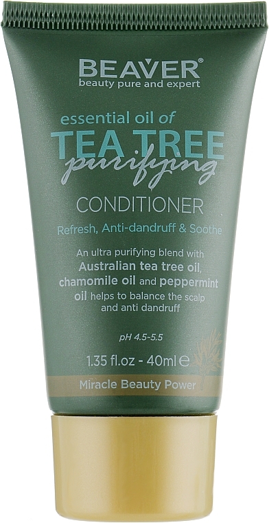 Strengthening Conditioner with Tea Tree Oil - Beaver Professional Essential Oil Of Tea Tree Conditioner — photo N3