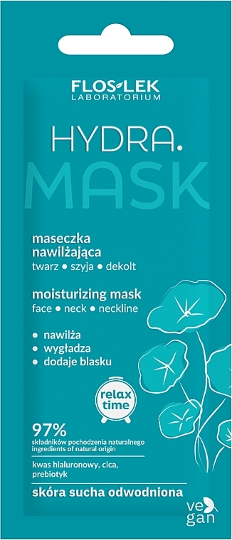 Moisturizing Face, Neck & Décolleté Mask - Floslek Hydra Mask — photo N1