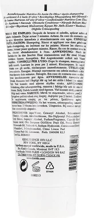 Nourishing Olive Oil Conditioner for Dry Hair - Kiehl's Olive Fruit Oil Nourishing Conditioner — photo N4