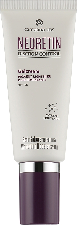 Brightening Anti-Pigmentation Cream-Gel - Cantabria Labs Neoretin Gelcream SPF50 — photo N1