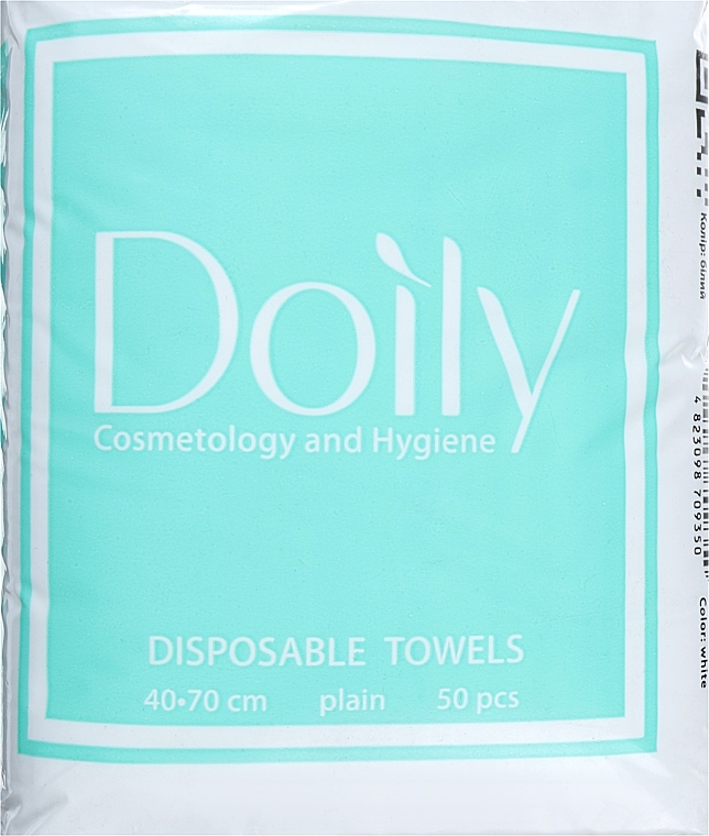 Towels in Pack, 40x70cm, 50g/m2, 50pcs, smooth - Doily — photo N1