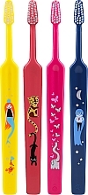 Kids Toothbrushes, yellow+red+crims+blue - TePe Kids Extra Soft — photo N1