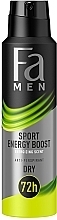 Fragrances, Perfumes, Cosmetics Deodorant Spray - Fa Men Sport Energy Boost Deodorant Spray